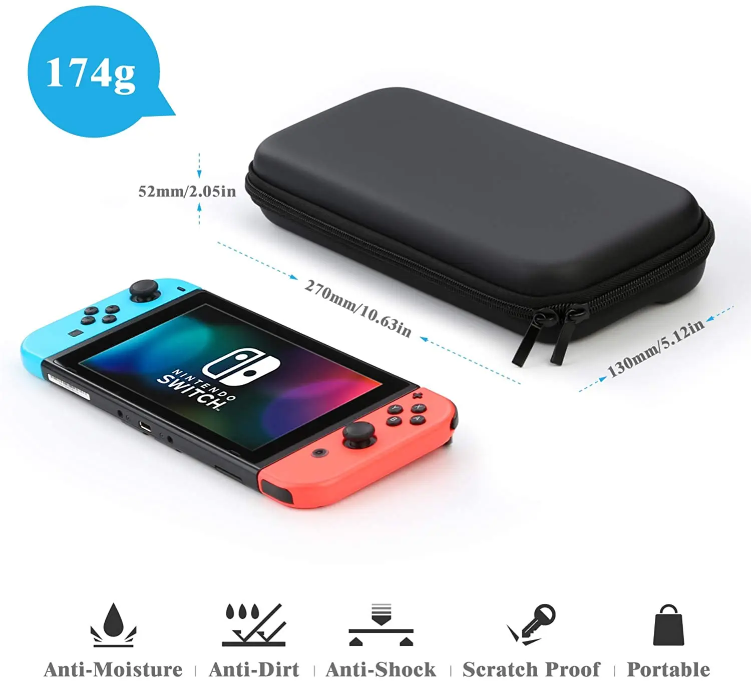 Nintendo Switch ケースセット　美品☆ Heystop-Nintendo Switch用ケース,9 in 1,Nintendo Switch用