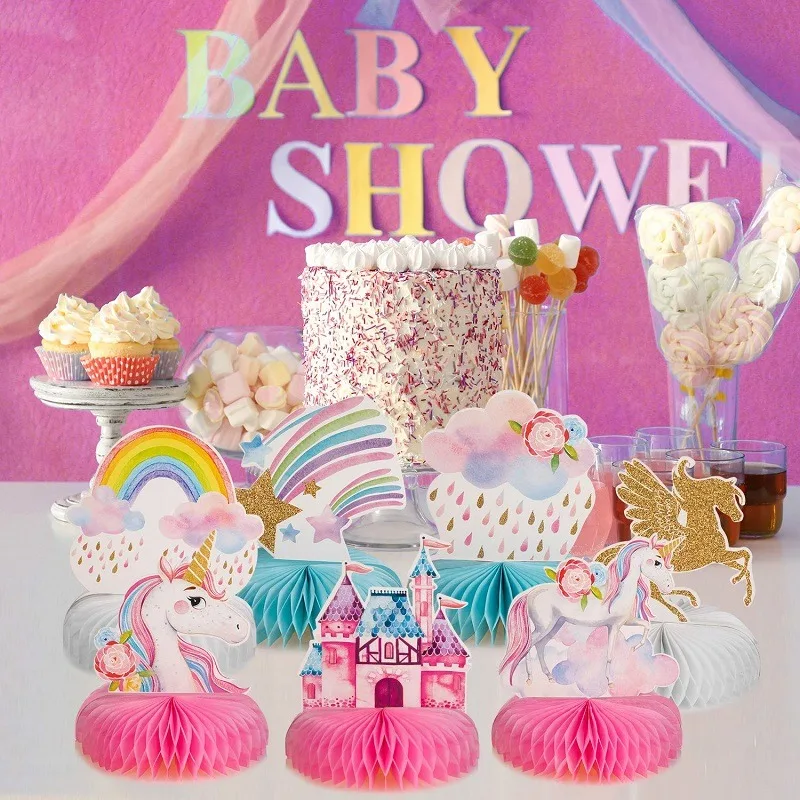 Topper per torta unicorno, topper per torta non commestibile, compleanno unicorno magico, nuvola e stelle, topper per torta ricordo, centrotavola unicorno in argilla polimerica - Italia