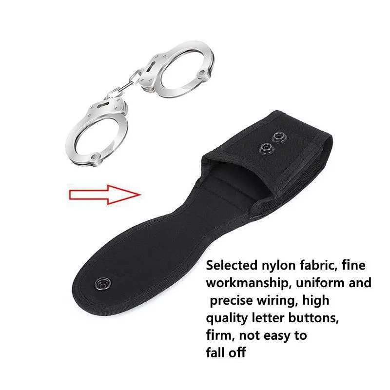 Universelle Hüfttasche für Handschellen, Nylon, schneller Zugriff, Molle-System, taktische Handschellenhülle, Aufbewahrungstasche für Handschellen, Gürteltasche, Zubehör. – Detail 5