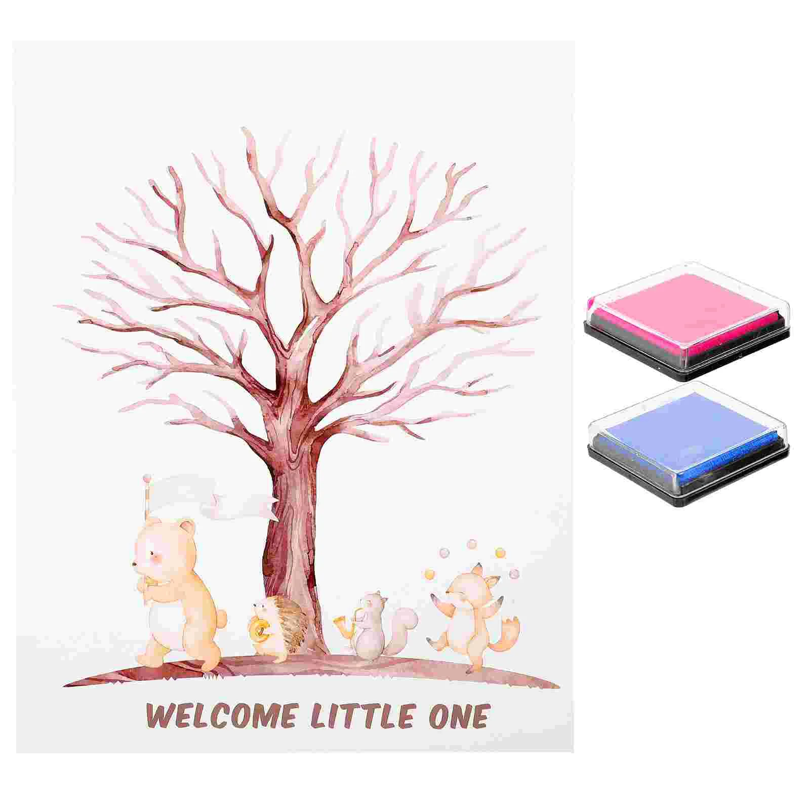

Gender Reveal Tree Gender Reveal Guest Book Favors Powder Decoration Coated Paper Decorations Party Sign Guests