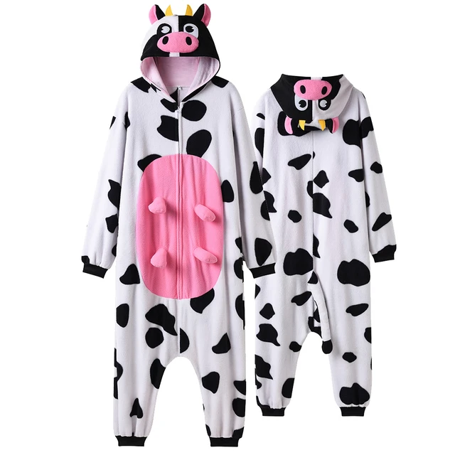 Pyjama Combinaison Vache Pour Adulte Déguisement Kigurumi