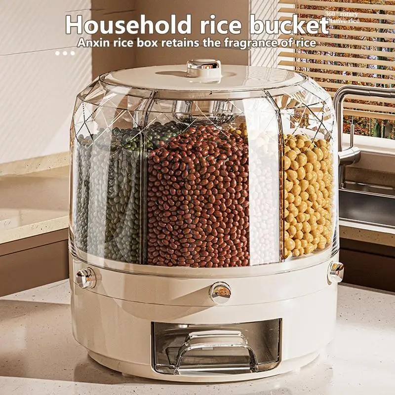 Dustproof-Moistureproof-Sealed-compartment-Storage-Bucket-Rotary-Filled ...