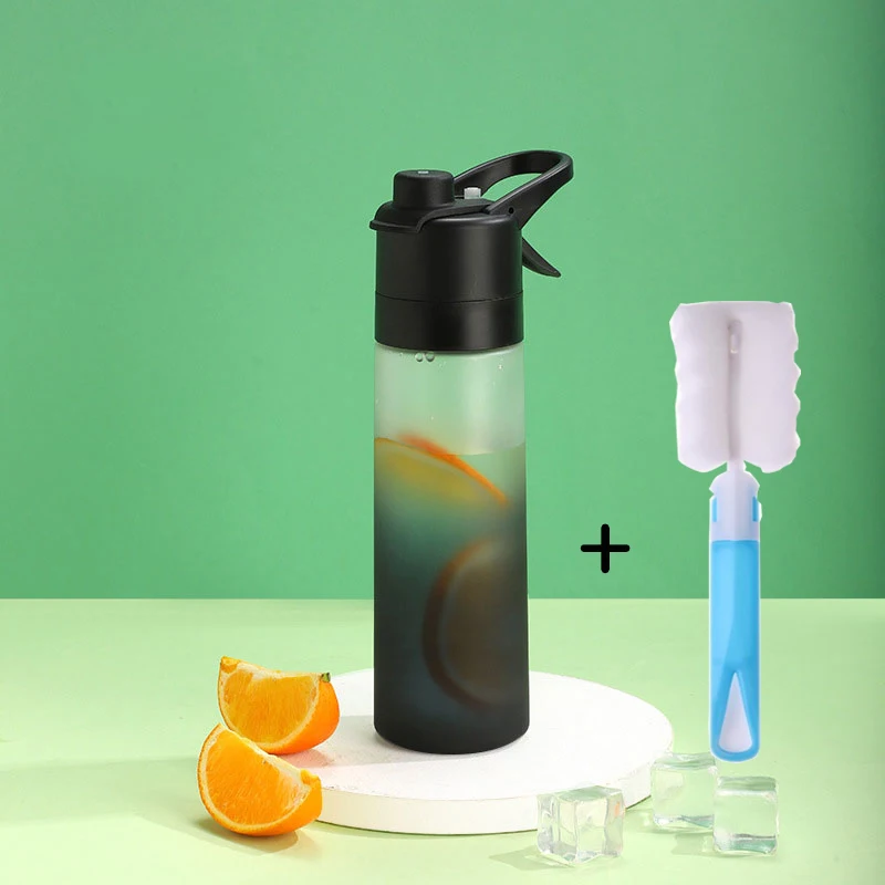 Portable Sports Spray Bottle Clear Water Bottle Bpa Free Tool, For School Gym Travel For Girls Boys 500Ml