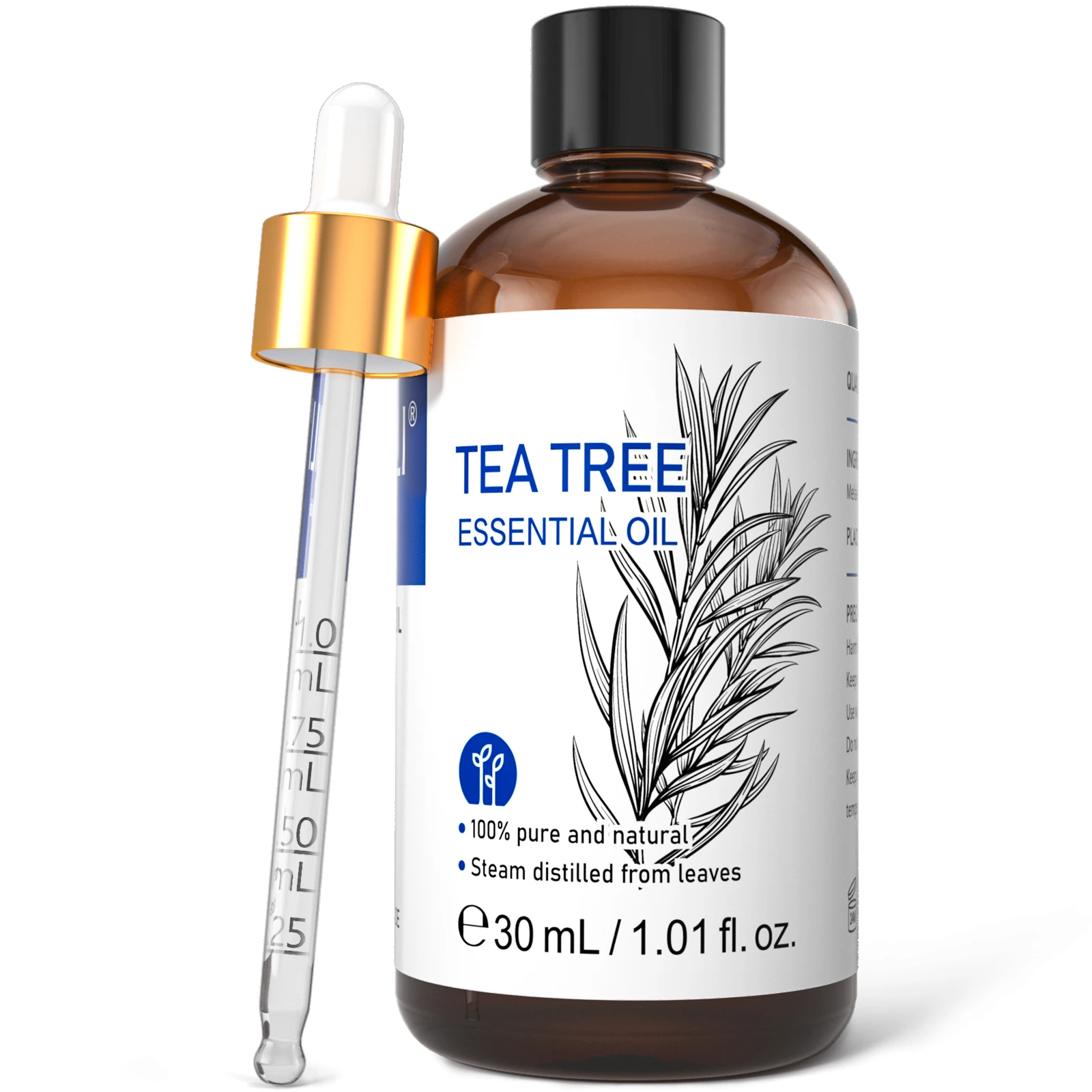 HIQILI Pure Tea Tree Essential Oil - Natural Home Fragrance for Humidifiers and Candles, Various Size Options