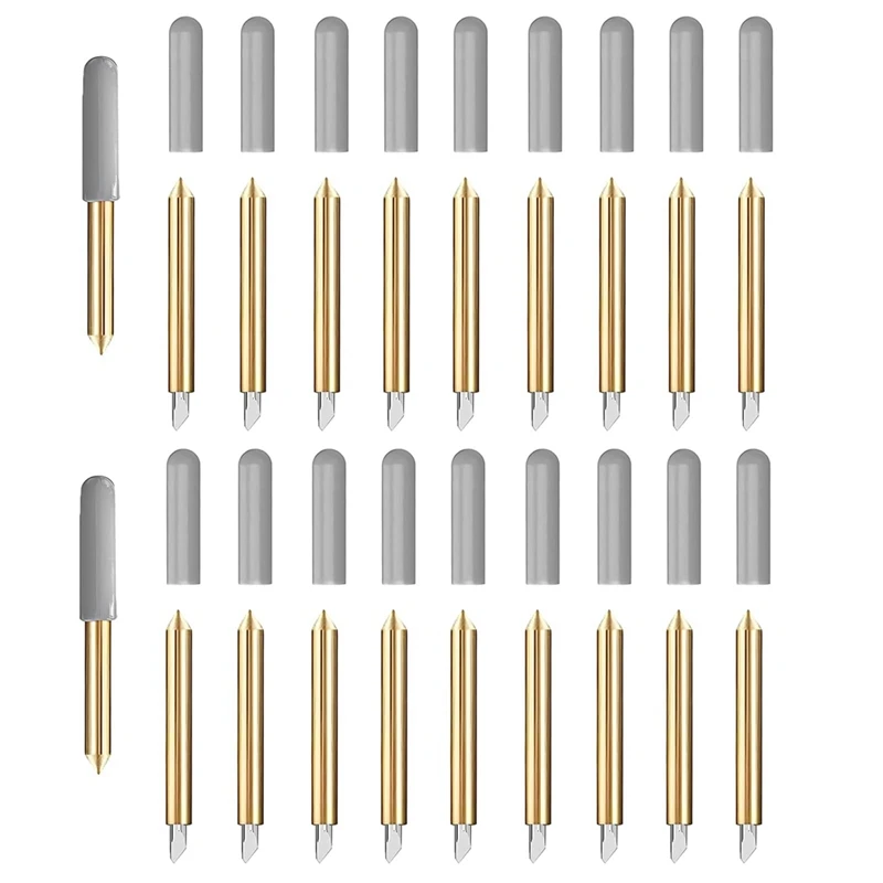 Plotter Blades 20Pcs Premium Fine Point Blade Compatible For Cricut Maker 3/Maker/Explore 3/Explore Air 2/Air/One/Venture Spare Parts