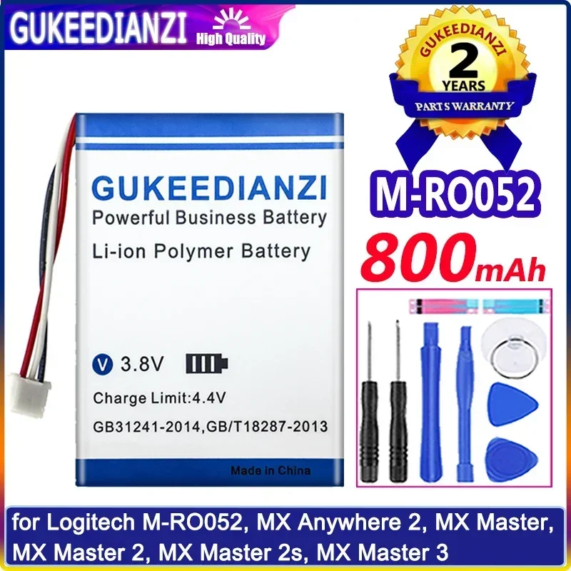 Batteria Di Ricambio Per Telefono Cellulare 800Mah Per Logitech M-Ro052, Mx Anywhere 2, Mx Master, Mx Master 2 Batterie Master2