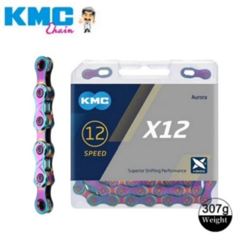 Bicycle Chain KMC X8 X9 X10 X11 X12 Color SL Road/MTB 8v 9v 10v 11v 12v 118L 126L Quick-Link For SHIMANO SRAM