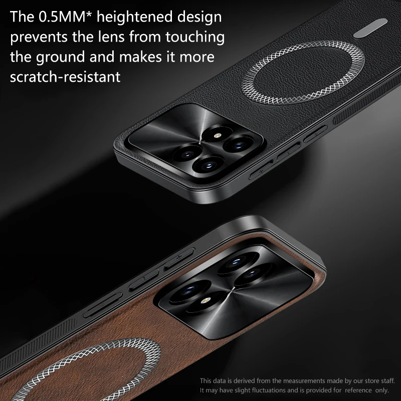 Luxury Leather MagSafe Magnetic Matte Silicone Phone Cover and Bumper