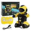 Intelligent RC Robot Kids Toy Programming Infrared Remote Control Robots with LED Light Toys for Boys Children Christmas Gifts 6