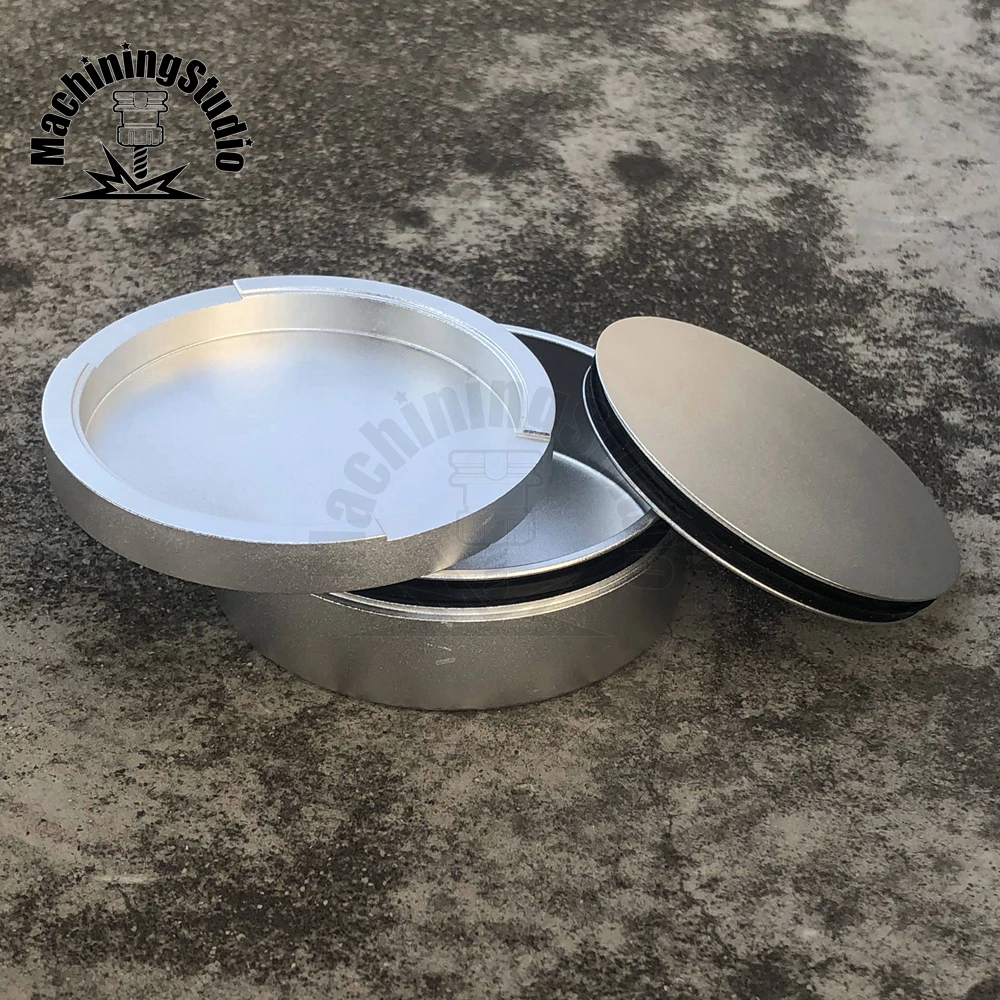  Snus Cans Aluminum Silver Color 3 Layers Snuffbox CNC Metal for  Snus Packaging (Silver) : Health & Household
