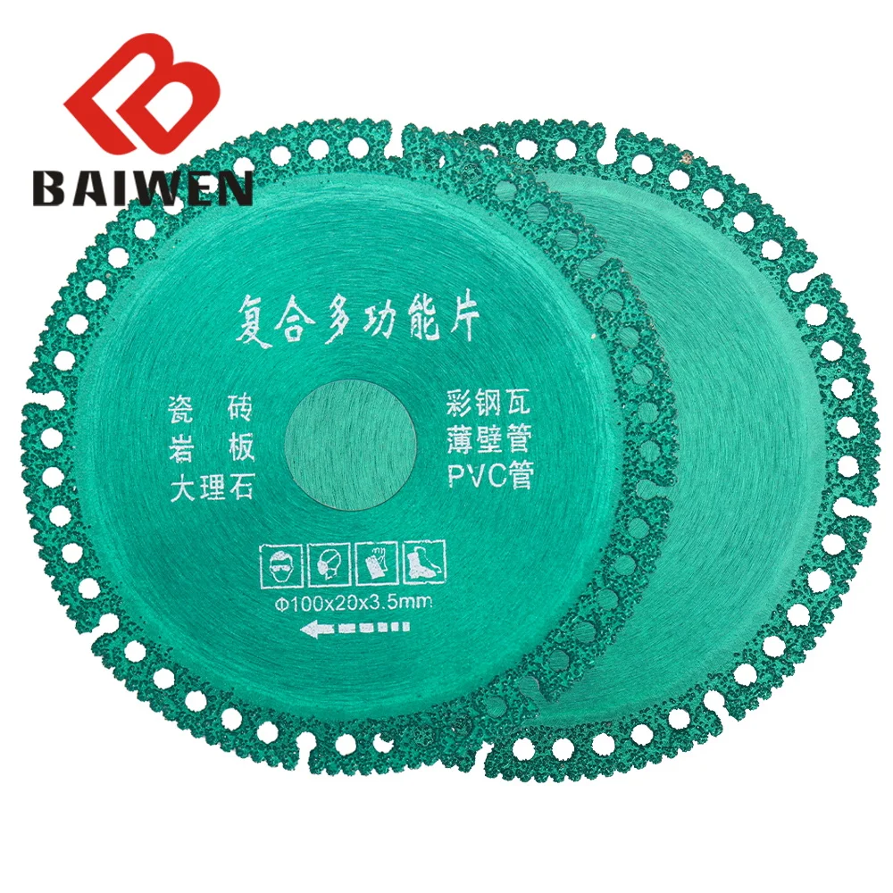 100mm Metal Cutting Disc Diamond Saw Blade Cut Off Wheels 4inch Grinding Disc Multifunctional Rebar Metal Iron Stainless Steel dt diatool 1pc diamond circular saw blade metal cutting disc cut off wheel for steel tube iron rebar dia 4 4 5 5 7 9