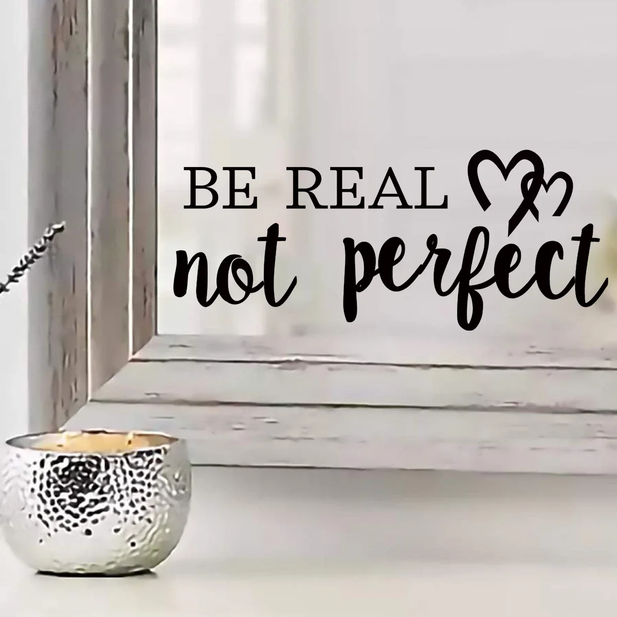 Wall Stickers Furniture Mirror Bathroom Living Room Bedroom Decor 1Pc