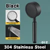 SUS 304 Stainless Steel Bathroom Handheld Shower Head High Pressure Water Saving Sprayer Nozzle Supercharged Rainfall Showerhead 3