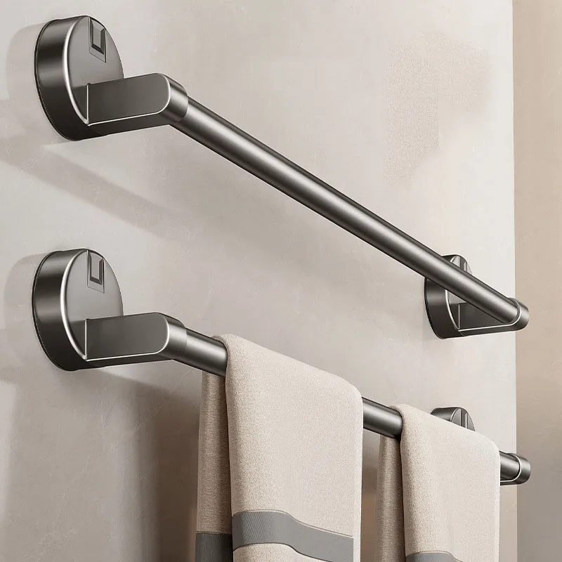 Towel Rack Bathroom Facilities Non Perforated Suction Cup Wall Mounted