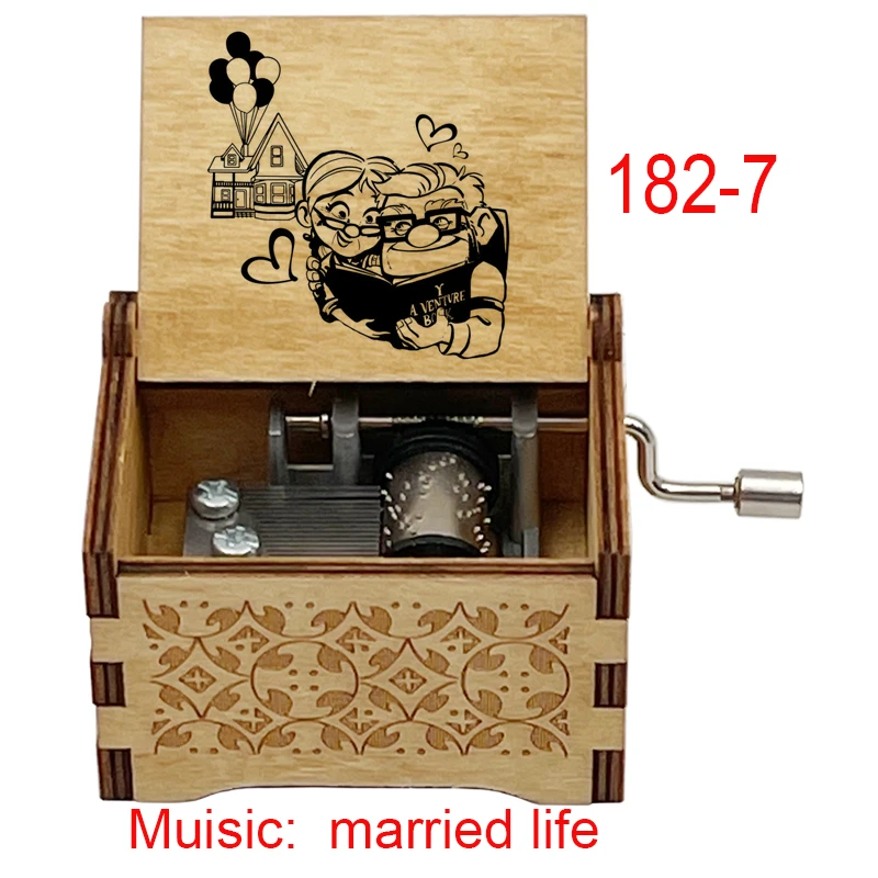 Carousel Music Box Music Box Married Life Musical box Hand wooden music box for boyfriend girlfriend husband wife birthday gift