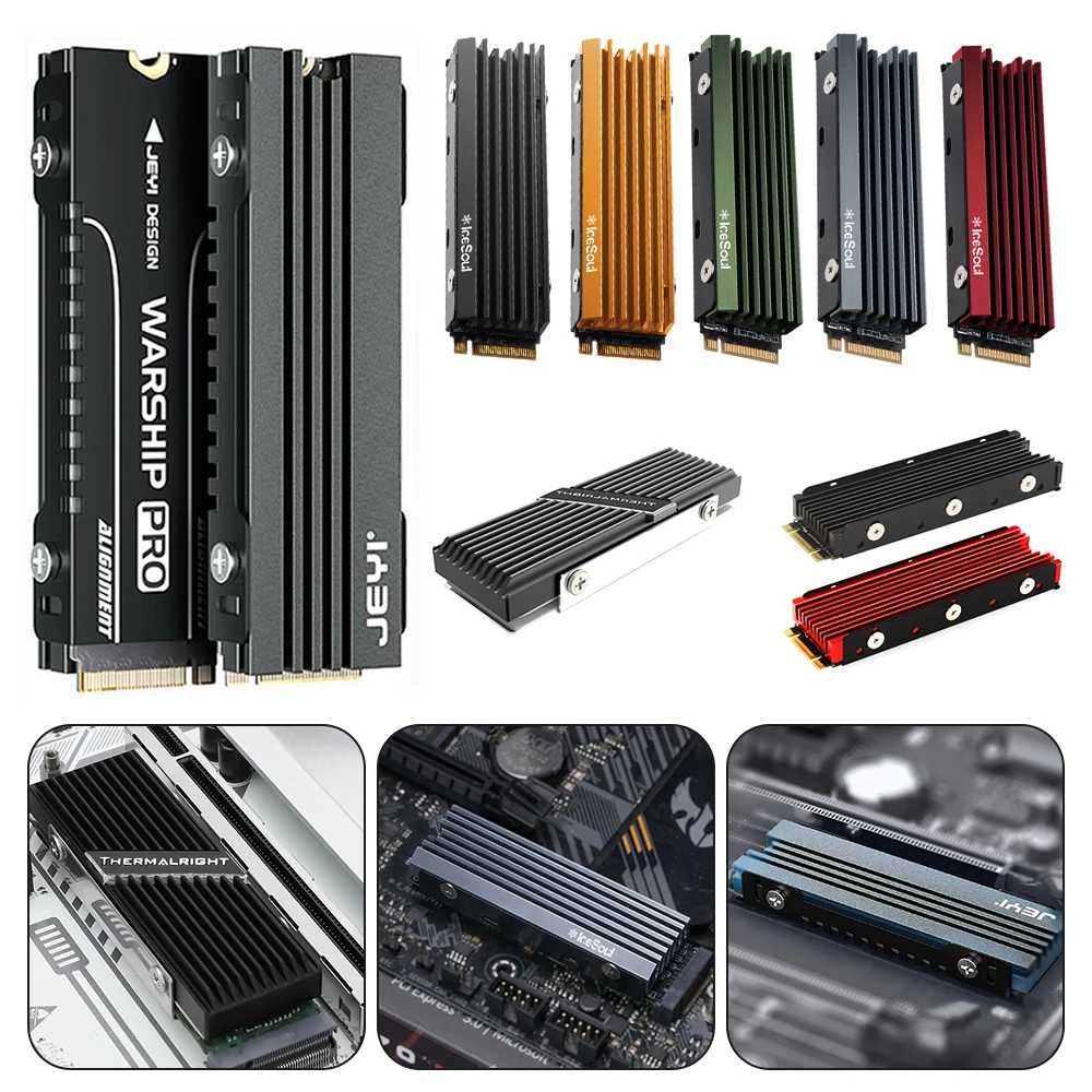 Nvme Ngff M.2 Heatsink Metal Sheet Thermal Pad Jeyi M.2 Nvme Ngff Ssd