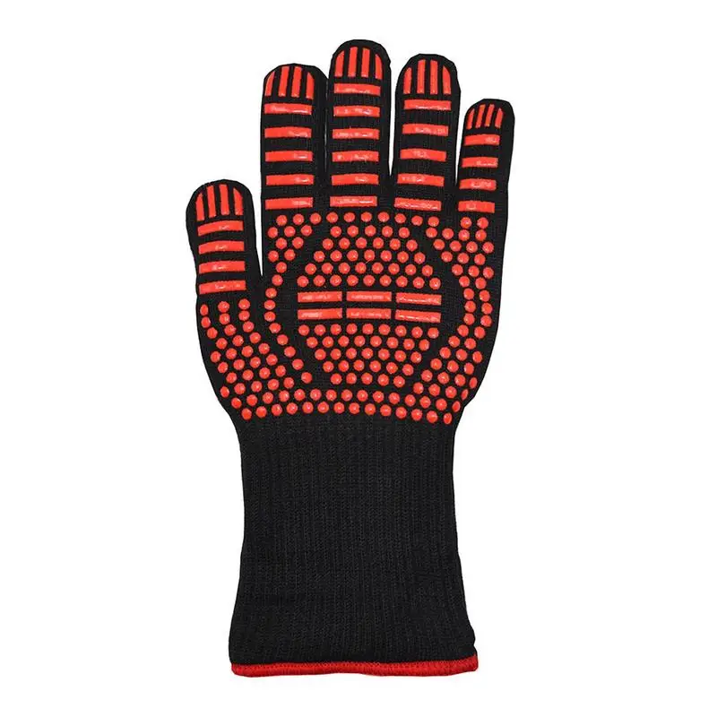 Gants de cuisine pour Barbecue, 1 pièce, résistants à la chaleur, au four,  ignifuges, antidérapants, en Silicone, pour protéger les mains - AliExpress