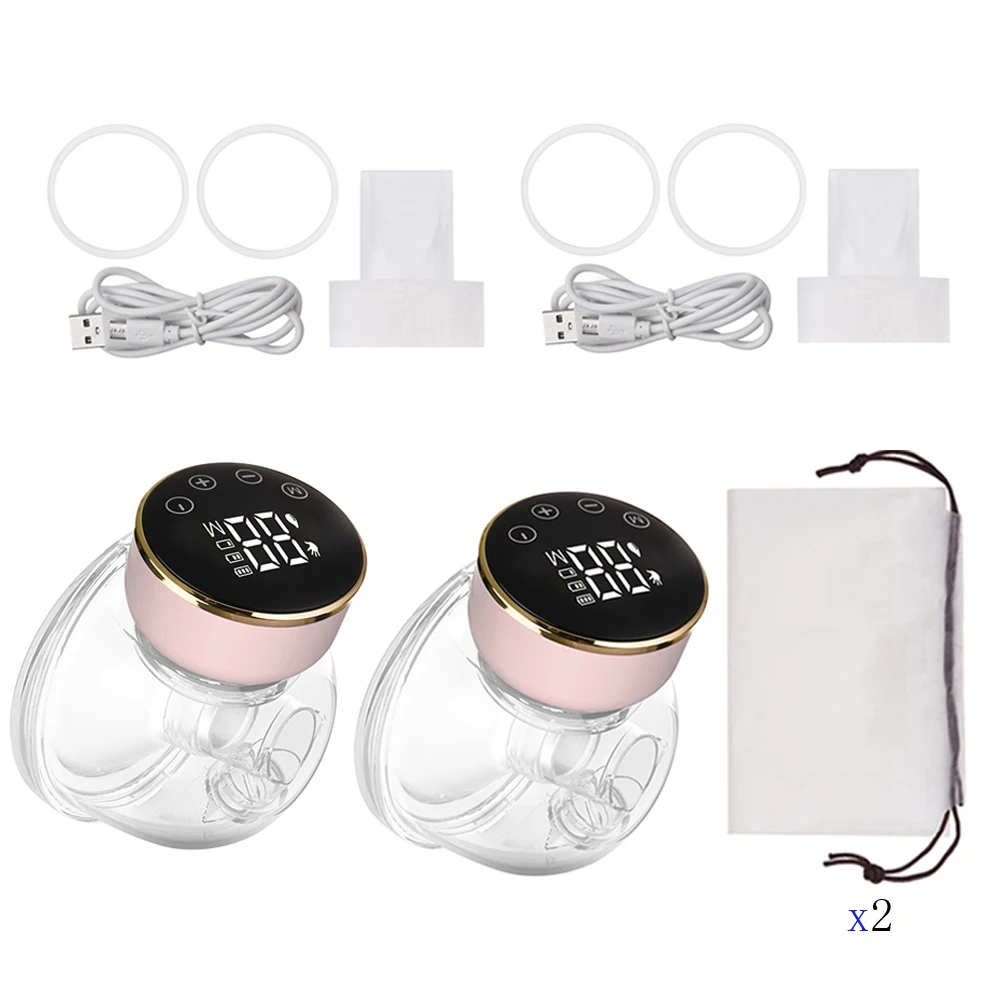 Double/Single Electric Breast Pump Electric Breast Milk Extractor Portable Hands-free Breast Pumps Ultra-quiet Baby Accessories cute water bottle for baby Feeding