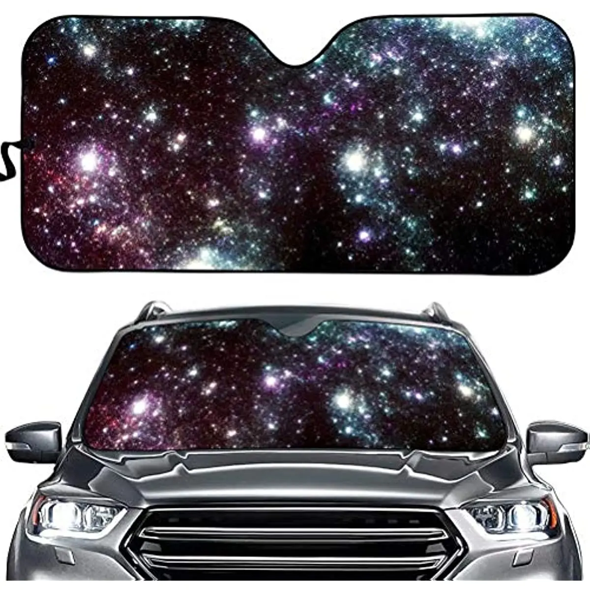 

Galaxy Print Sunshade Windshieled Foldable Personalized Auto Car Sun Shade Heat Shield Sun Visor Mat for Car SUV Trucks