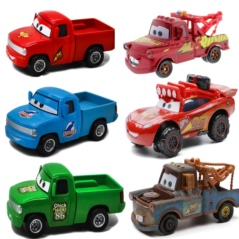 Disney Pixar Cars Lightning Mcqueen Toys Cars 3 The King Chick Hicks Mcqueen Pickup Truck Mater Modelli Di Veicoli Giocattolo In Metallo Per Ragazzo