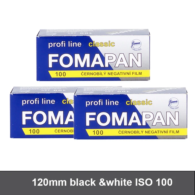 1/3/5/10Rolls Fomapan Classic 100 120mm Black & White Negative Film ISO 100 Suitable Retro Film For Kodak 120 Film Camera