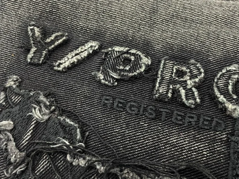 Capacity Embroidered Project Messenger Strap Bag Men Women High Quality denim Functional Shoulder Bags #787