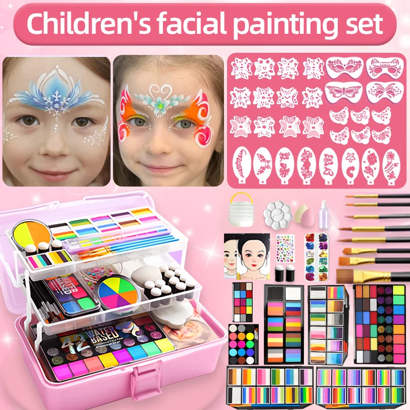 Skin Flash Painting Pigment Kit Makeup Non Toxic Water Paint Oil Christmas Halloween Carnival Party Kid & Adult