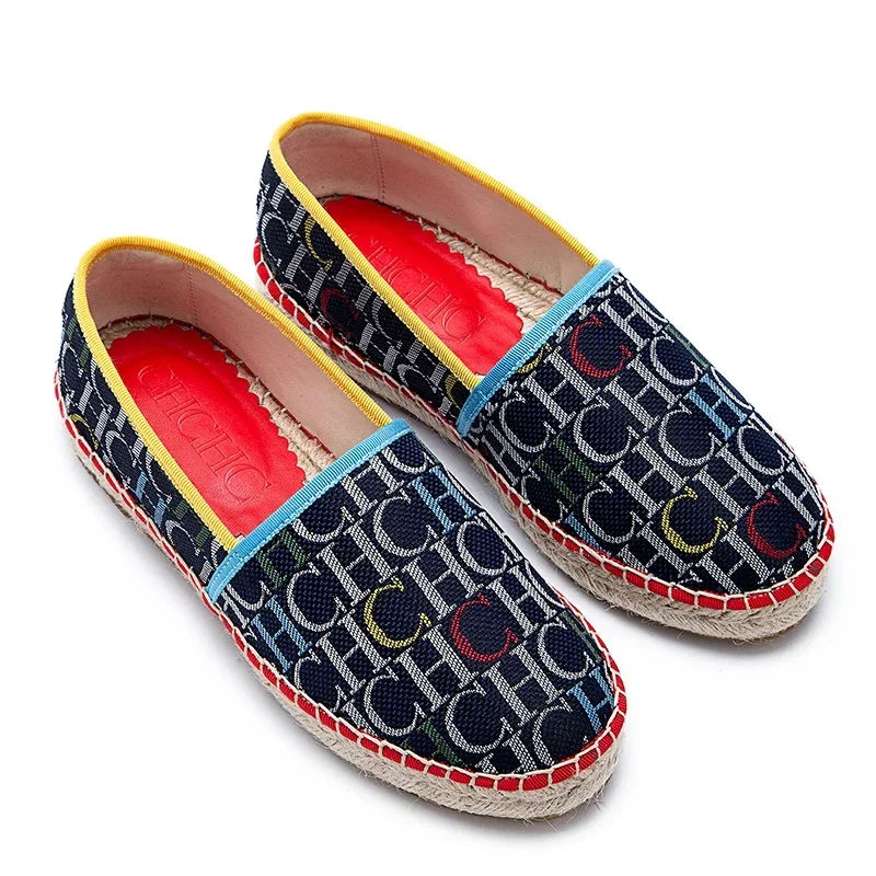 CH Women's Fisherman Shoes 2024 Summer New Thick Bottom Outer Wear Letter Side Fashion Solid Color High-end Brand Design Luxury 5
