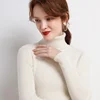 Fashionable Autumn Winter Women's Turtleneck Sweater with Long Sleeves and Cashmere Blend Ribbed Sweaters 4