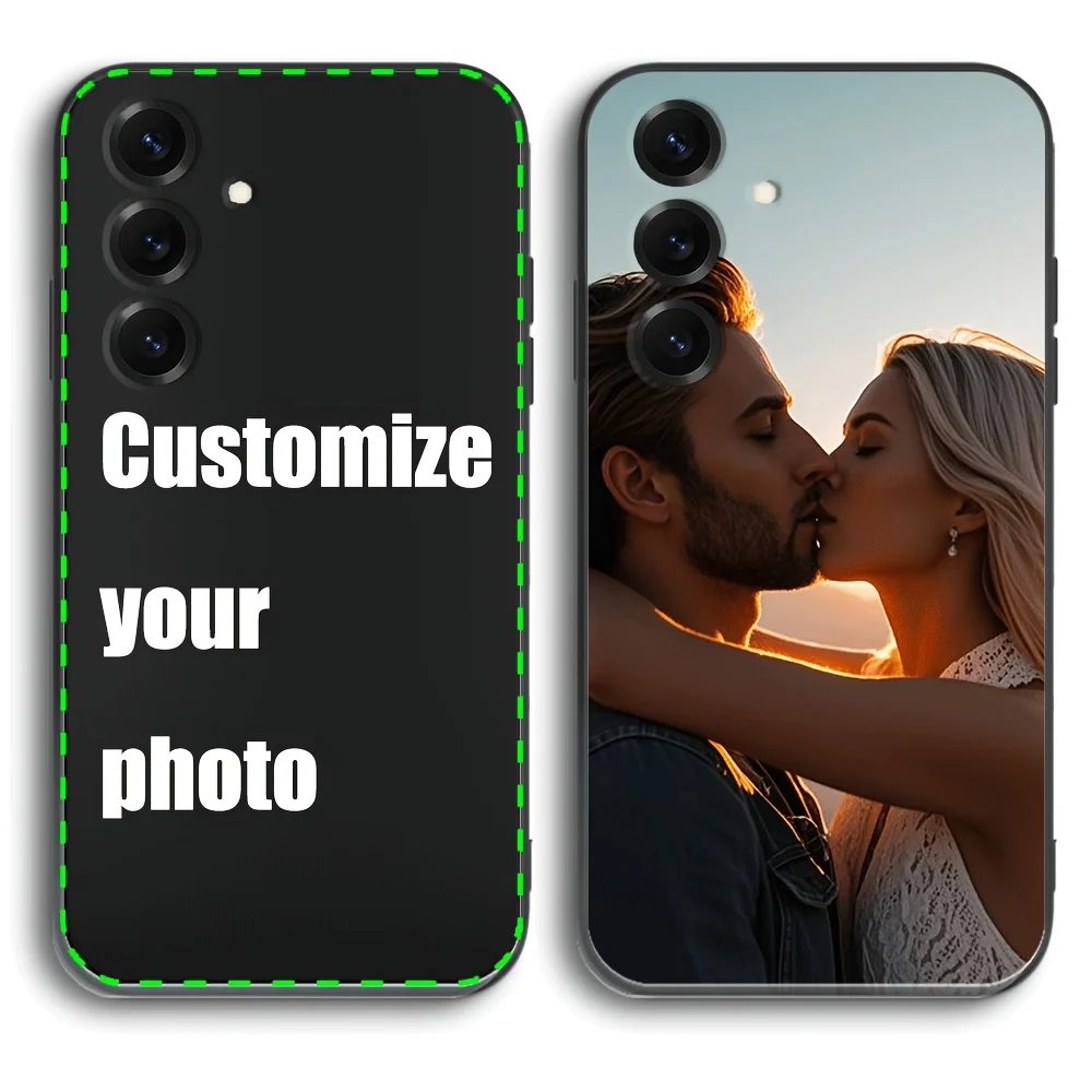 Custom DIY Couple Photo Frosted Phone Case