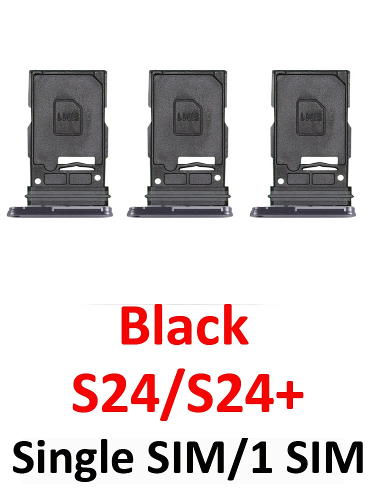 Black SIM Card Tray Holder for Samsung Galaxy S Series - New Housing Chip Slot for Single/Dual SIM