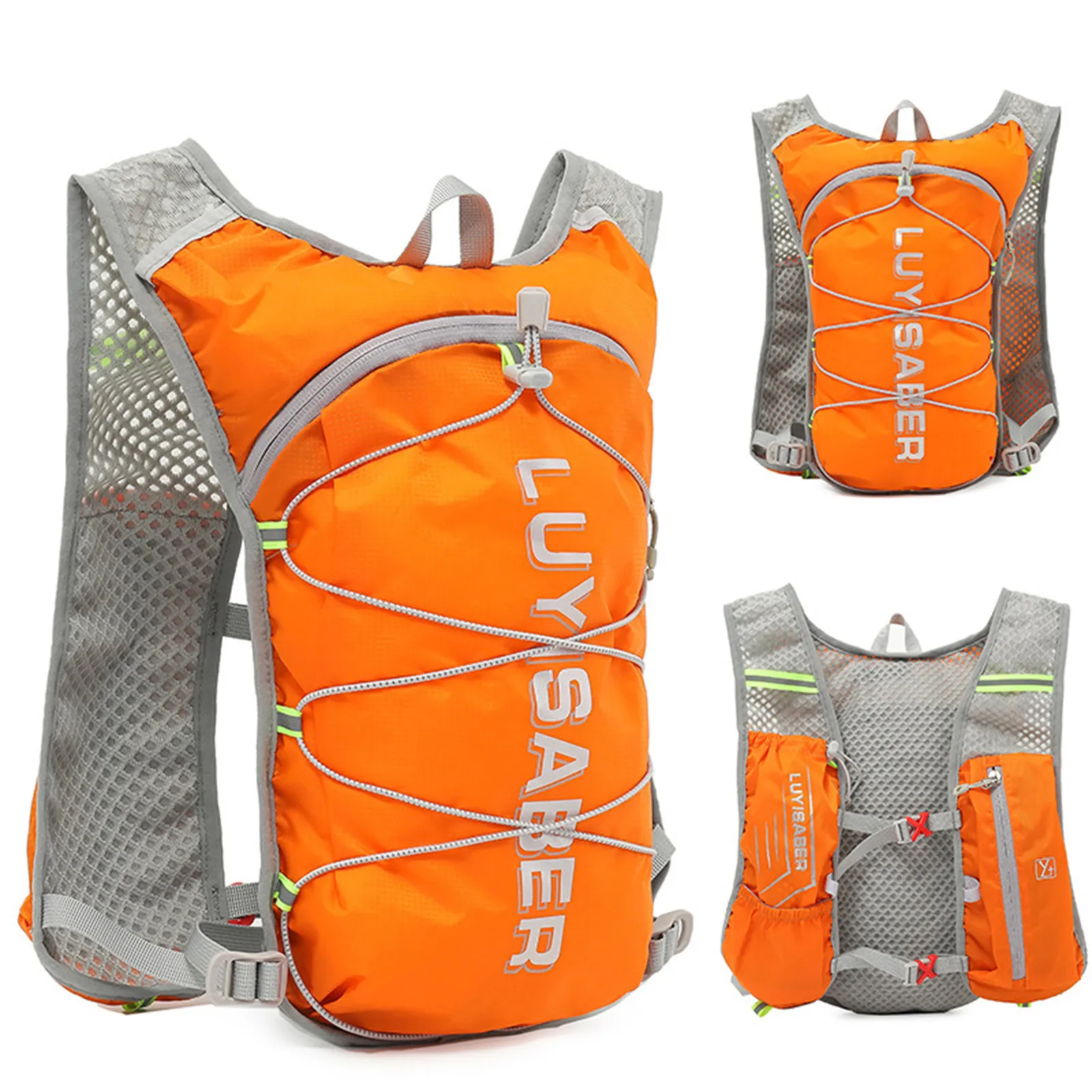 Hydratatie Rugzak voor Mannen en Vrouwen, CestMall Waterpakket met 2L Waterzak Lichtgewicht Wandelen Rugzak Hydratatie Vest Tas Pack Perfect voor Outdoor Fietsen Marathon Hardlopen Skiën Camping