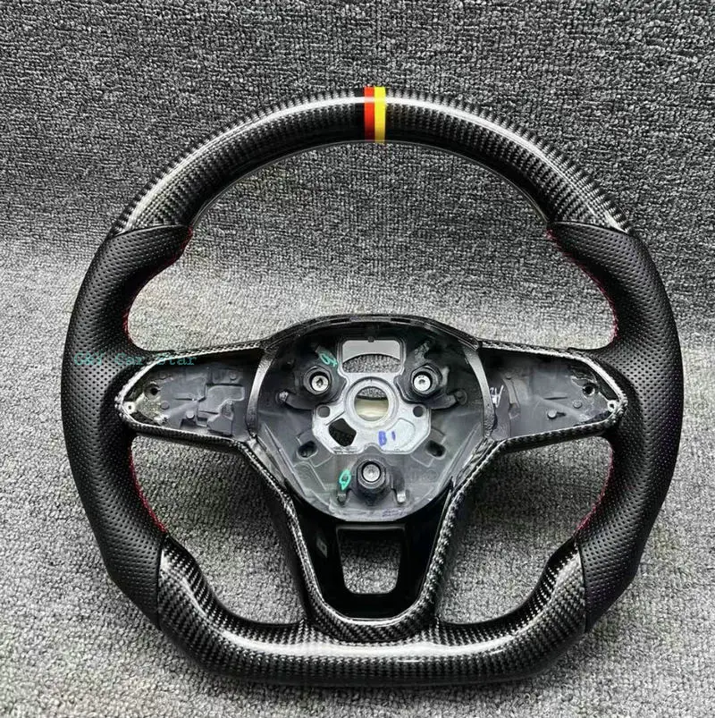 

100% Real Carbon Fiber Car Steering Wheel For VW MK8 Golf 8 R GTI R ID3 ID4