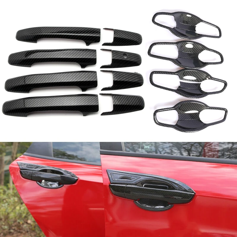 

Накладка на дверную ручку автомобиля, из углеродного волокна, для Honda Civic 8 2006-2011