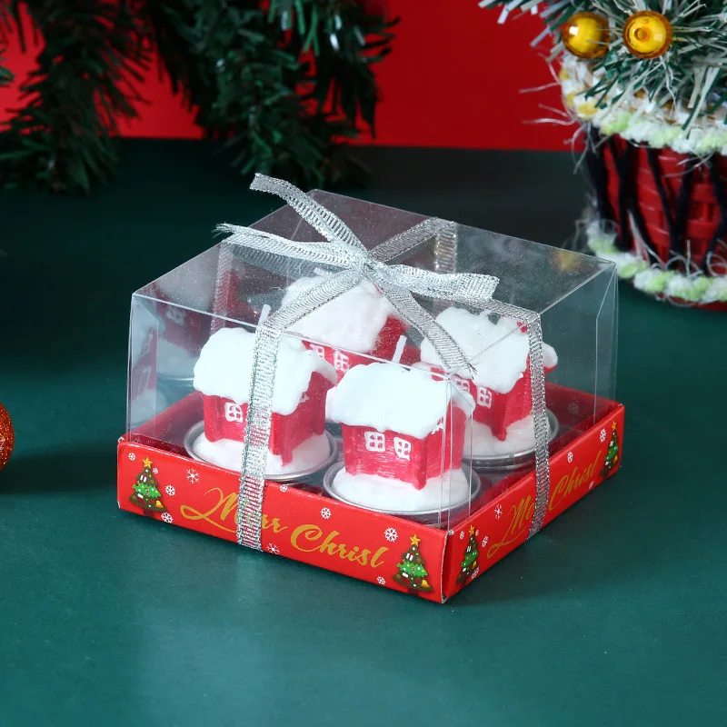 Christmas Candle Set Elderly Tree Snowman Romantic Decoration Candlelight Dinner Christmas Decoration Small Wax