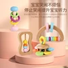 Wooden Rattle Baby Toys Grasp Play Game Teething Infant Toy Early Musical Educational Toy Toddler Rattles Children Development 3