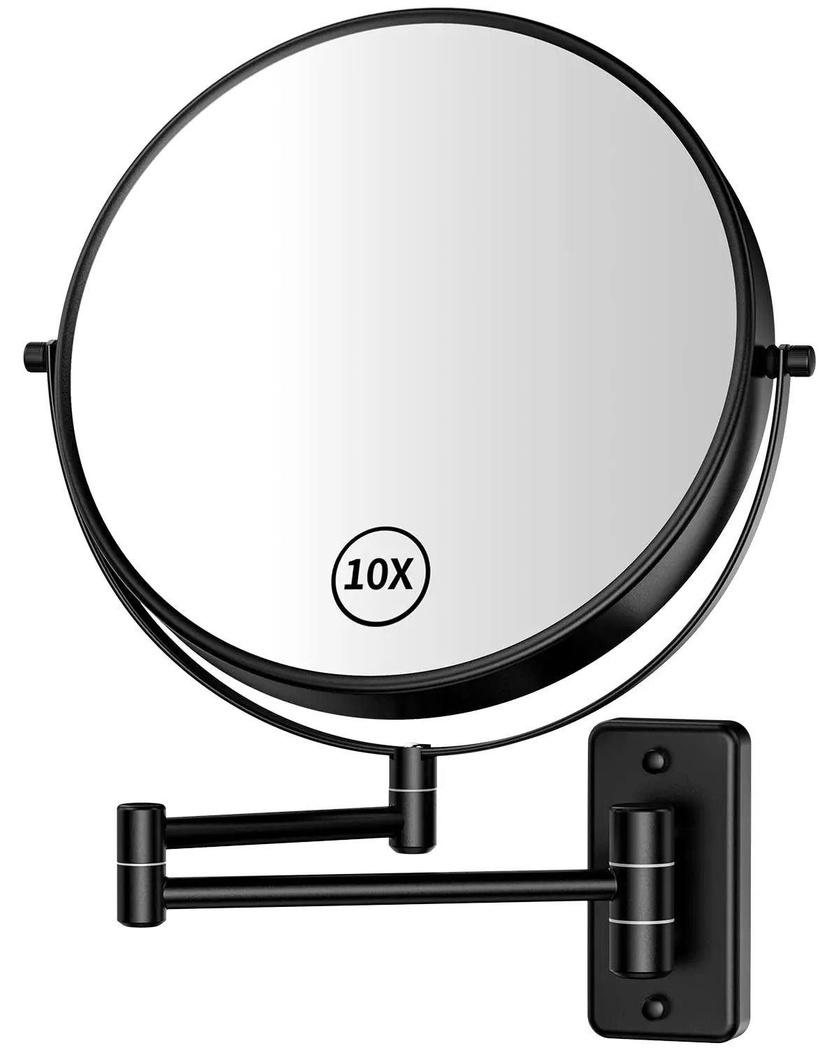 

Wall Mounted Lighted Makeup Vanity Mirror with 3 Color Lights 1X/10X Magnifying LED Double Sided Bathroom Touch Sensor