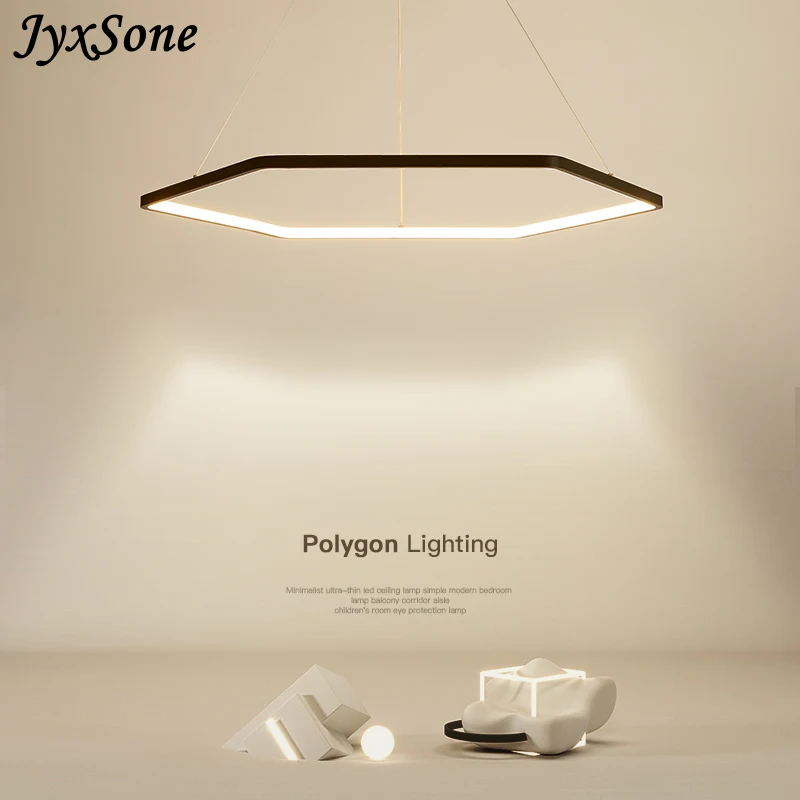 

Современная Минималистичная Геометрическая светодиодная Люстра для столовой, украшение для дома, бара, гостиной, кухни, атмосферная креативная лампа