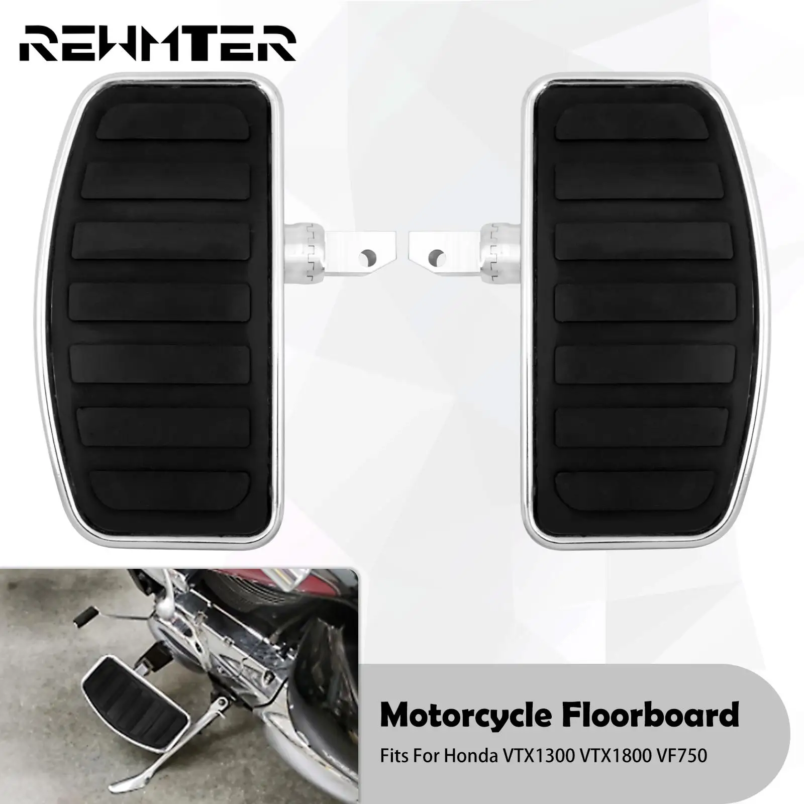 Motorcycle Driver Passenger Floorboard Footboard Front Rear Footpegs