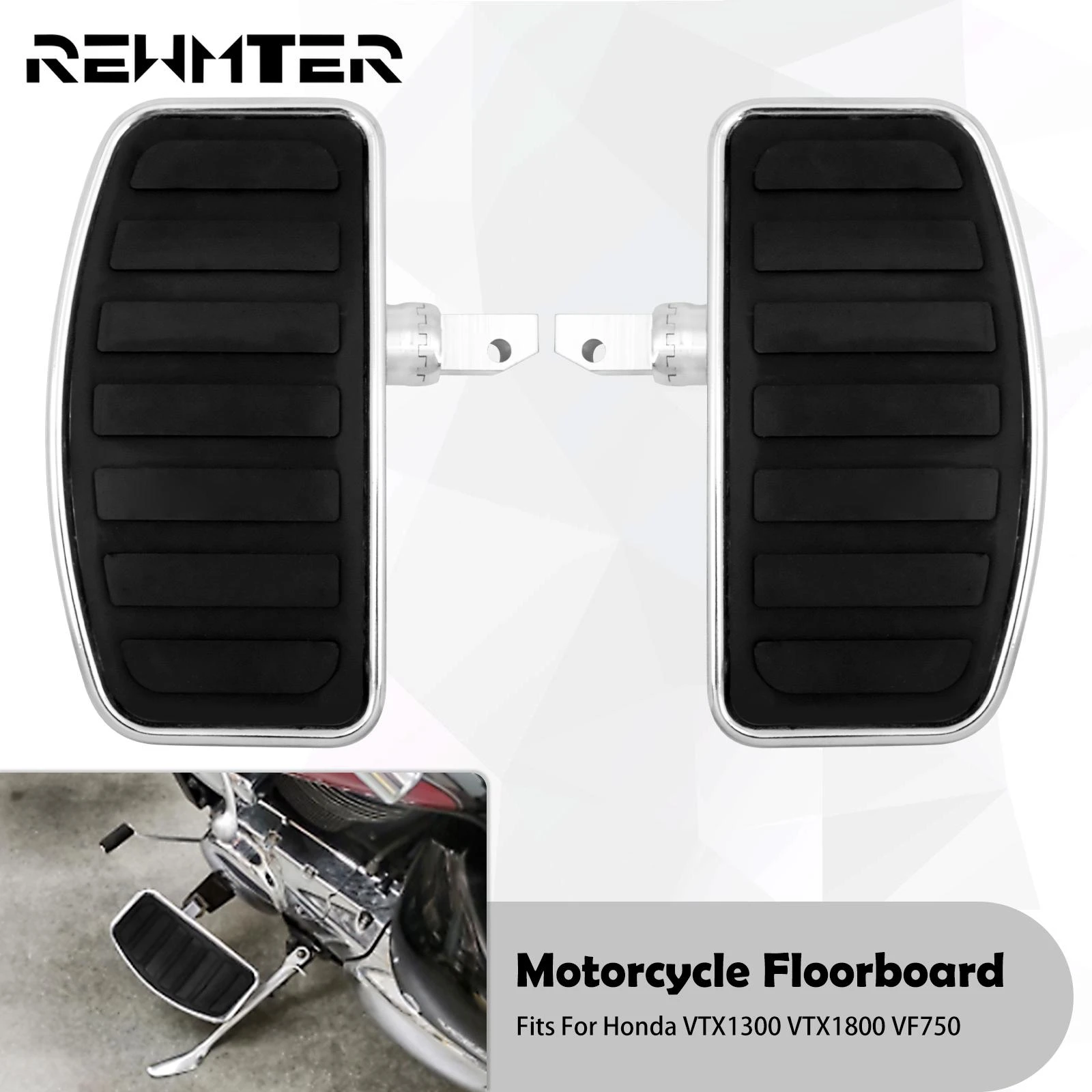 Motorcycle Driver Passenger Floorboard Footboard Front Rear Footpegs