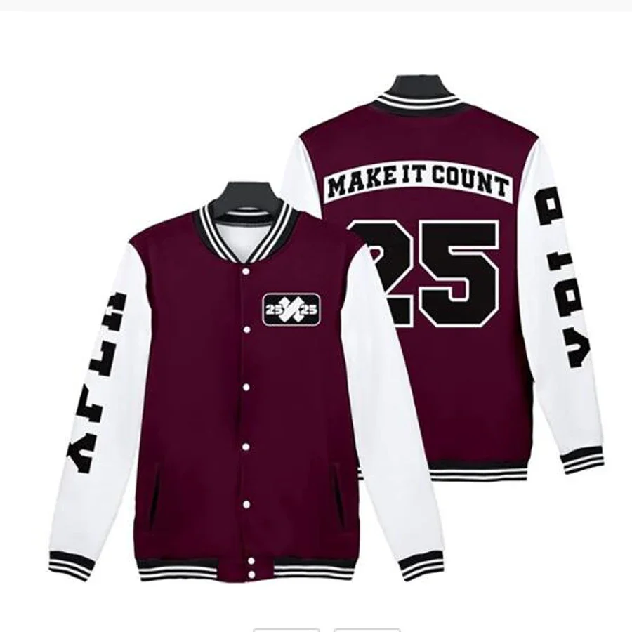 

XPLR Merch Sam and Colby Baseball Jacket Men Bomber Jacket Outwear Streetwear Hip Hop College Baseball Uniform Casual Tracksuit