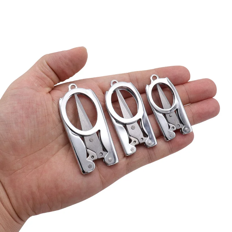 

Metal Folding Scissors Mini Portable Travel Scissors Craft Paper Cutter Embroidery Scissor Thread Tailor Scissors Stationery