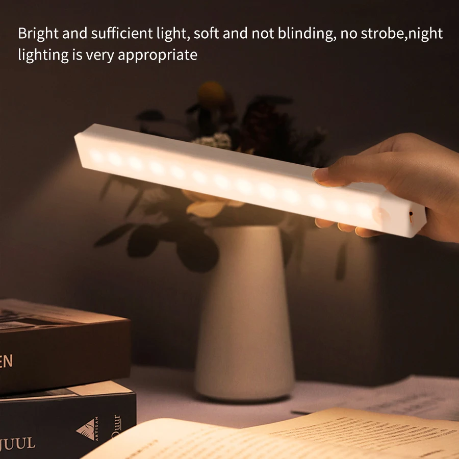 Motion Sensor Light Motion Sensor LED Cabinet Light Rechargeable Induction Night Light Wireless Portable Detector Lamp Kitchen Staircase Backlight