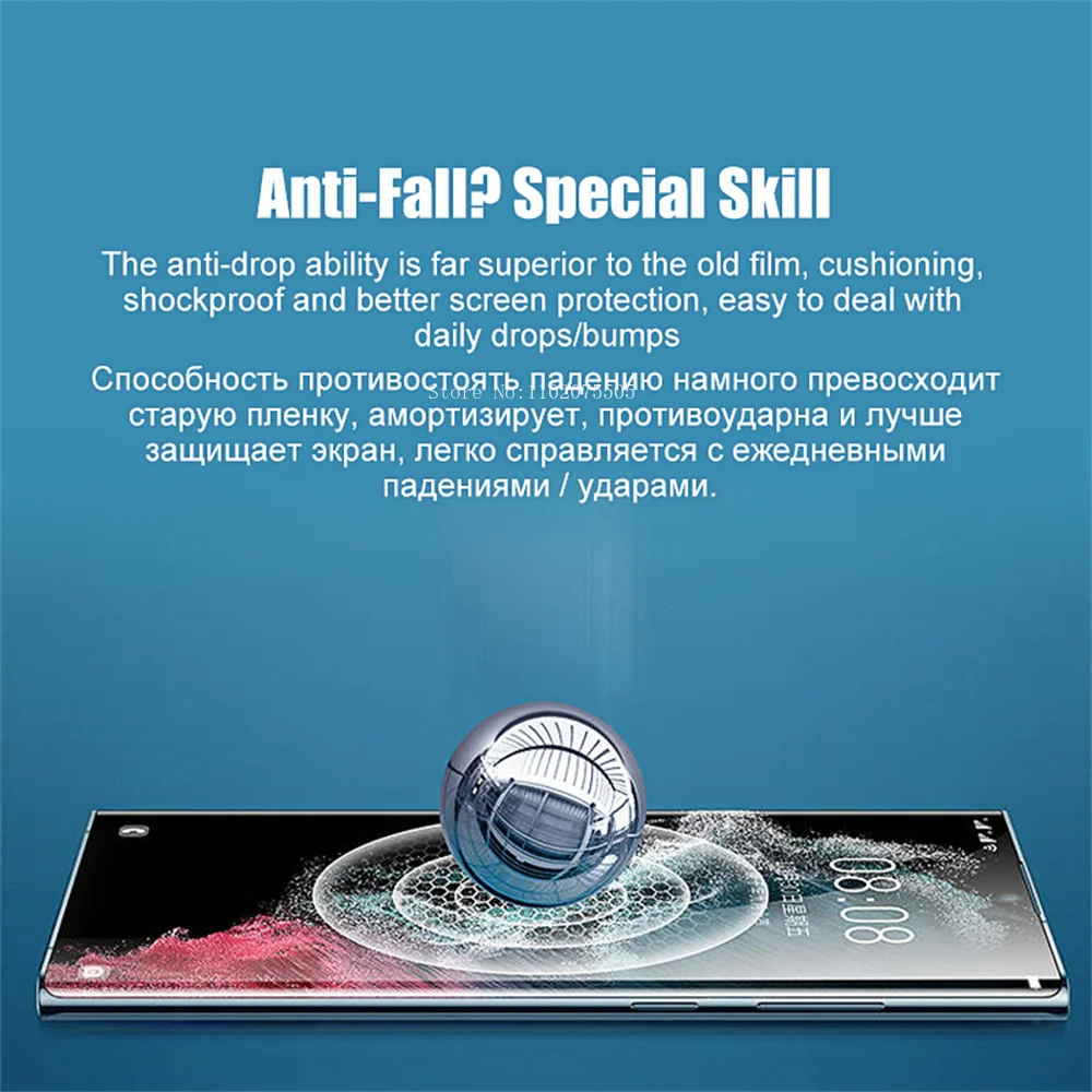 4-Pack HD Hydrogel Screen Protector Films