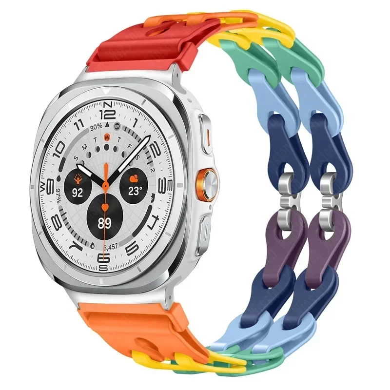 Silicone Chain Strap Replacement Wristband Bracelet
