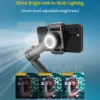 AOCHUAN Smart XPro Smartphone Gimbal Stabilizer LED Lights OLED ScreenThree Axis Gimbal Gesture Controls for Android and iPhone 2
