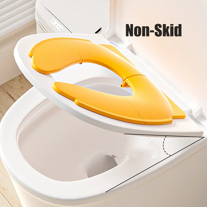 Folding Travel Potty Seat For Toddler Portable Baby Toilet Training Seat Cover Non-slip Boy Girls Urinal Cushion Baby Accessorie 2