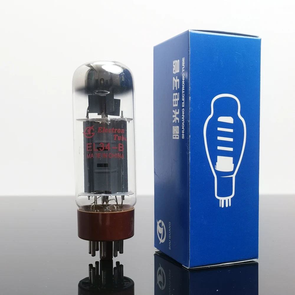 Shuguang EL34-B EL34 Vacuum Tube Replace 6CA7 EL34B 6P3P 5881 6550 KT88 EL34M Electron Tube Amplifier  DIY HIFI Audio Valve 5
