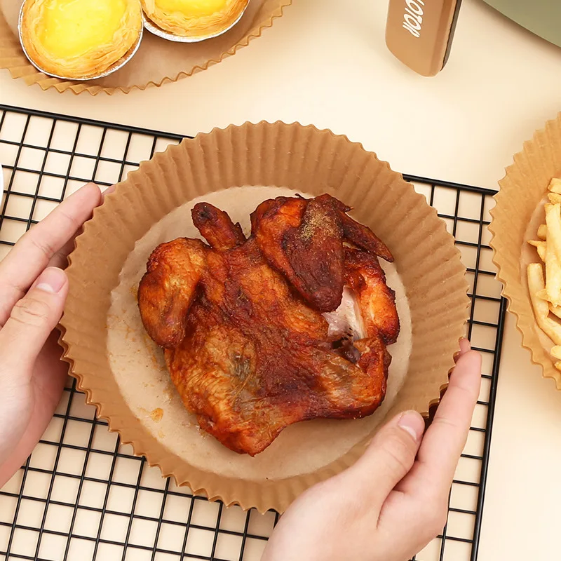 Kitchen Air Fryer Paper Special Paper Accesories Baking Disposable Oil-proof Non-Stick Baking Mat Barbecue Plate 50-300PCS
