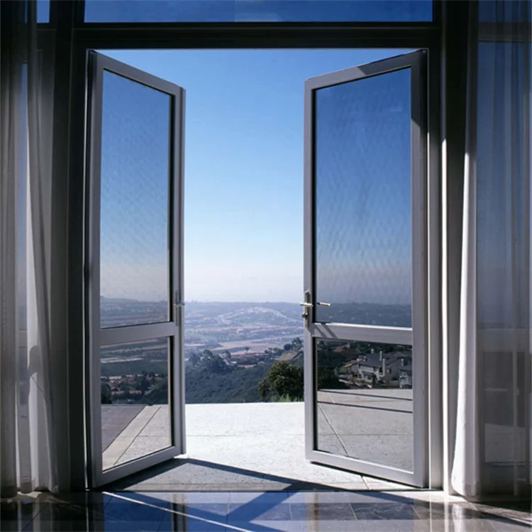 Folding Door Service Modern Apartment Exterior Balcony Aluminum Casement Doors French Tempered Glazed Door